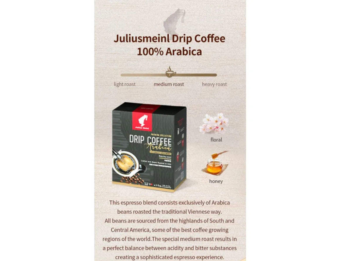 Julius Meinl Poetry Collection|Beliebte Kaffees>Drip Coffee Arabica 5x10g
