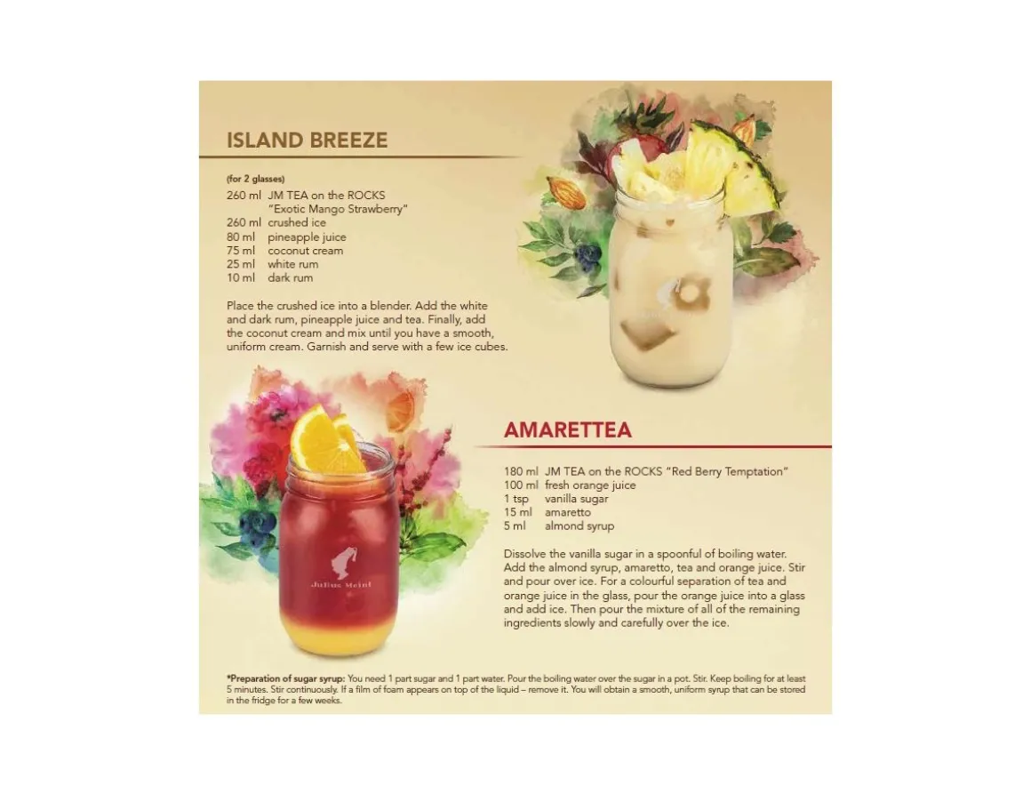 Julius Meinl Tea On The Rocks>Eistee Rote Versuchung - 99.2g