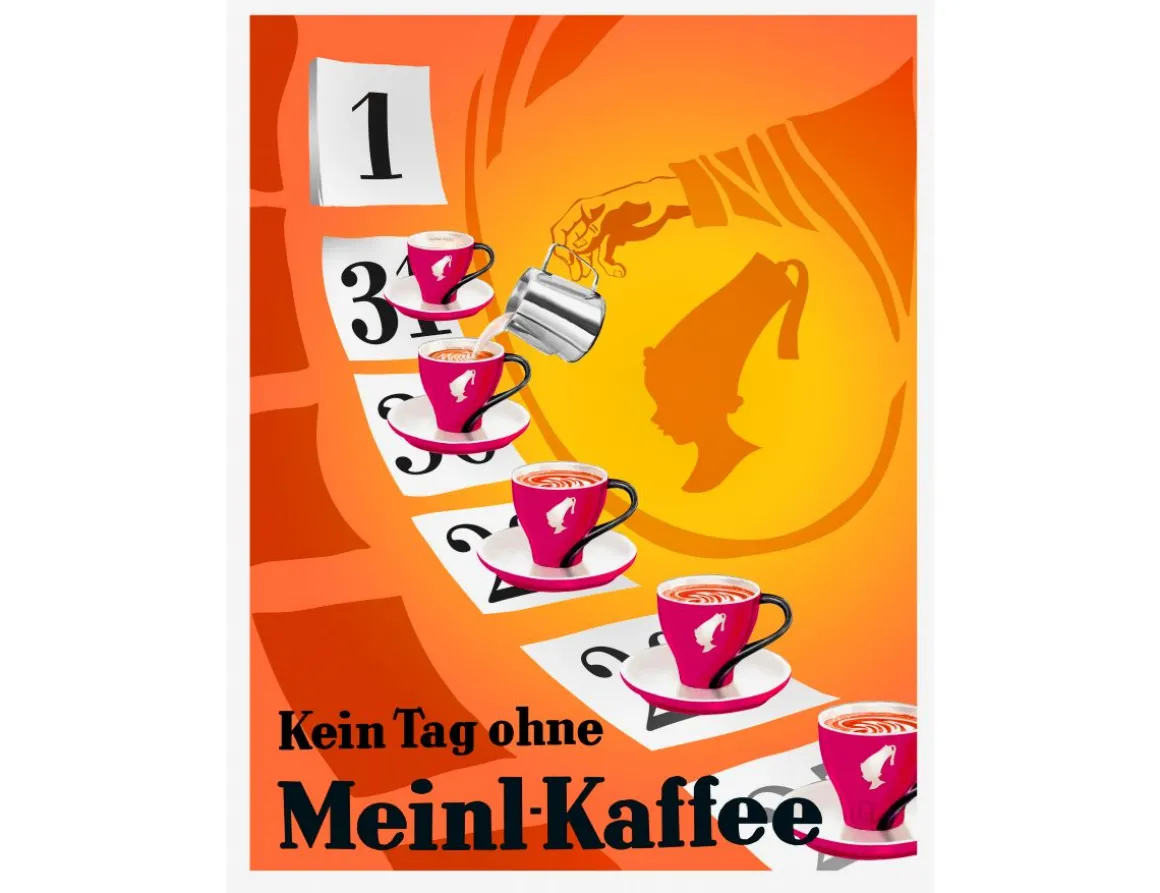 Julius Meinl Postkarten>Kein Tag ohne Meinl-Kaffee Postkarte