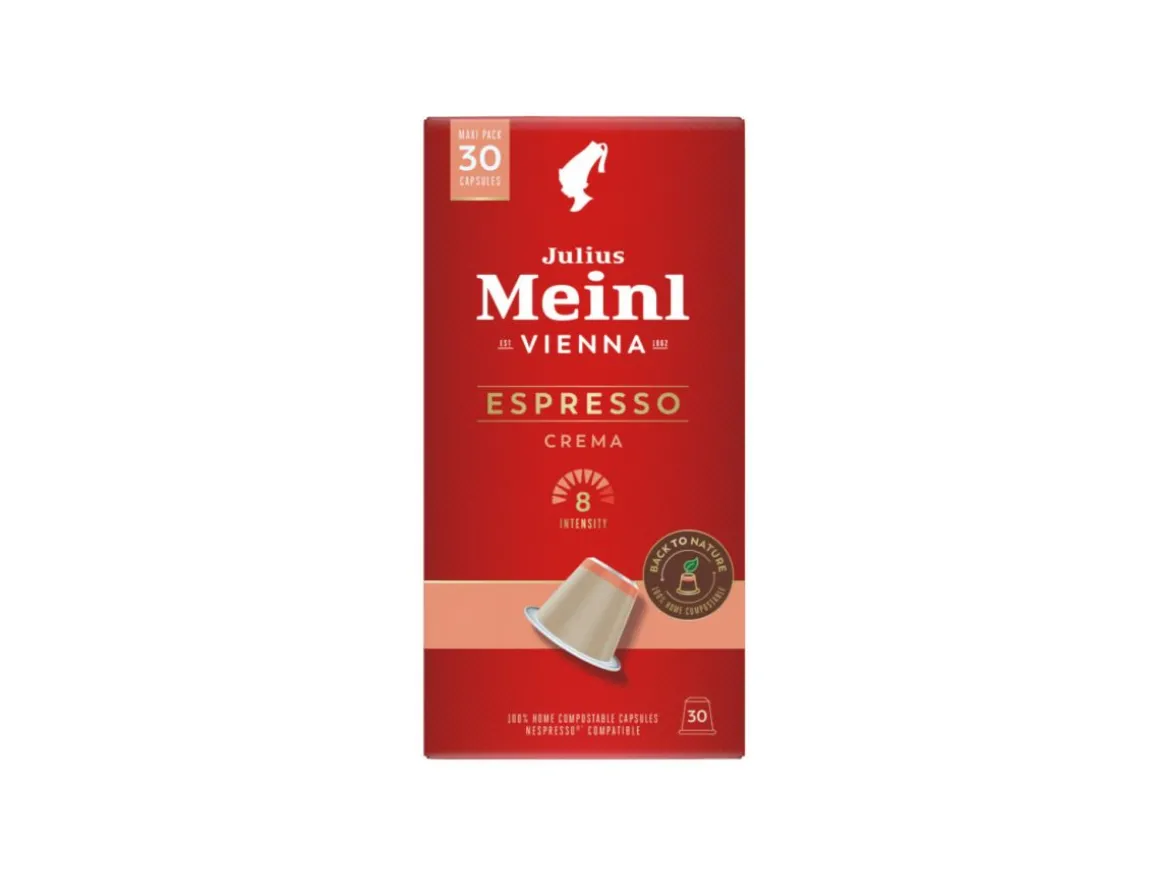 Julius Meinl Nespresso® Kompatible Kapseln>XXL Espresso Crema Biodegradable - 30x5.6g Nespresso®
